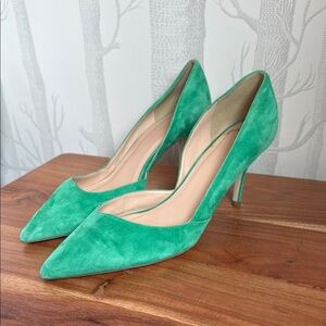 J. Crew Suede Green Women's Pumps